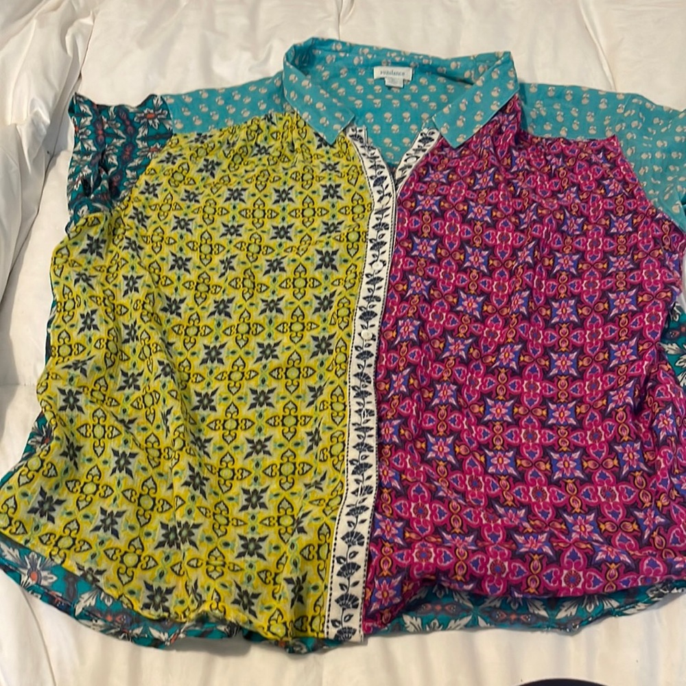 Multicolor Patterned Women's Tops Set